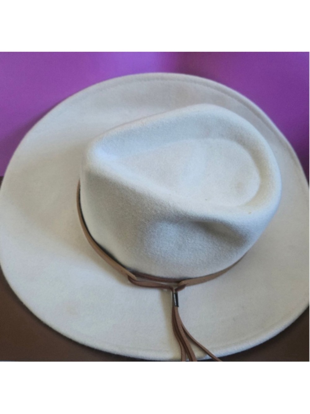 Altar'd State Cream Fedora with Tan Band